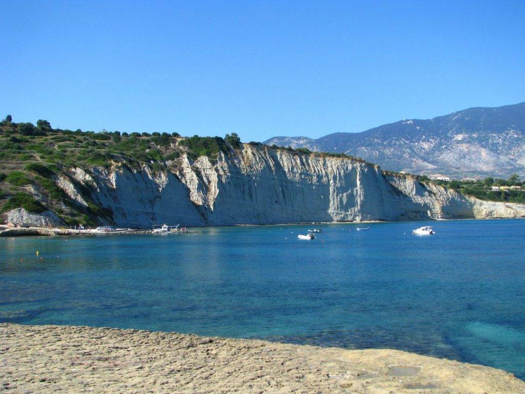 Spartia Beach near Amari Villa, ideal for family swims in Kefalonia