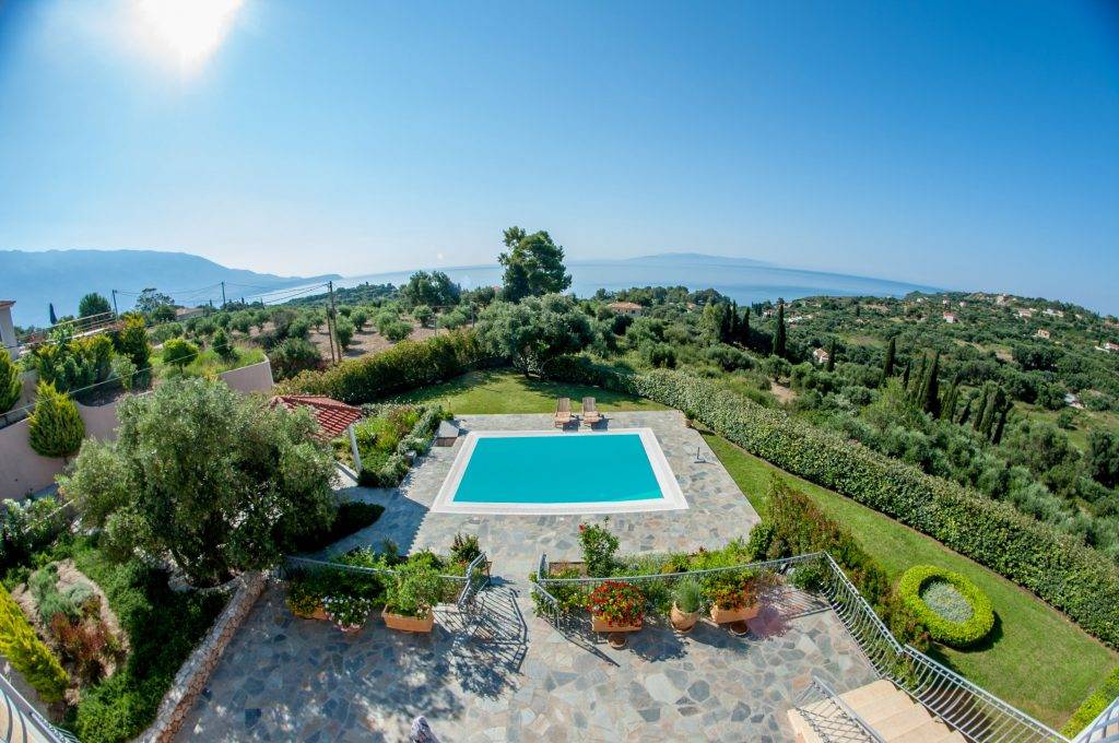 Pool with a View, luxury villa kefalonia, private pool