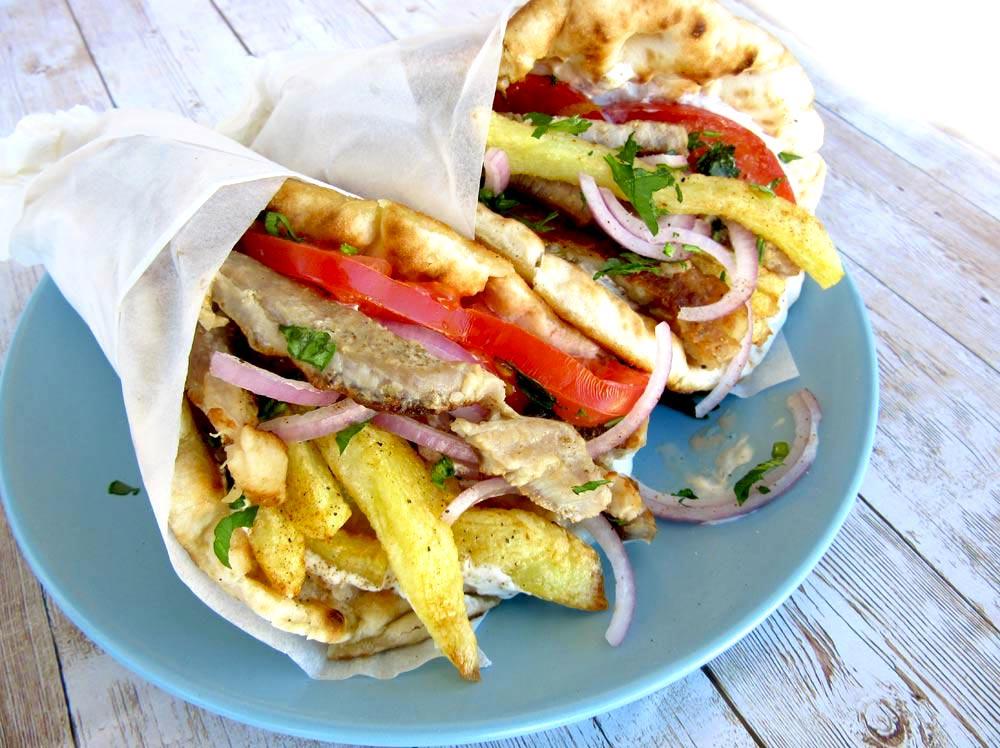gyros greek pitta