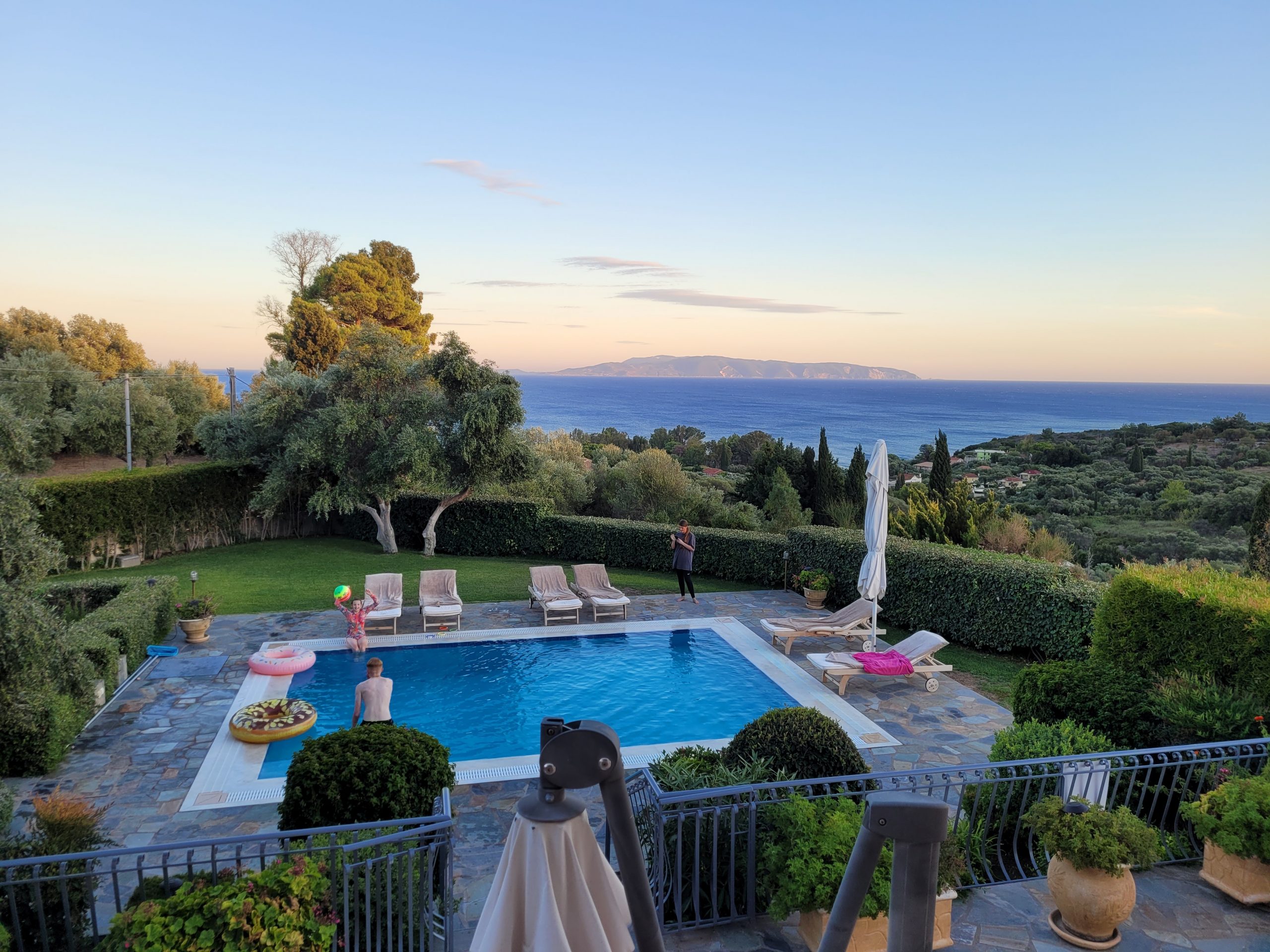 Amari Villa in Spartia, Kefalonia, with family-friendly infinity pool and sea views